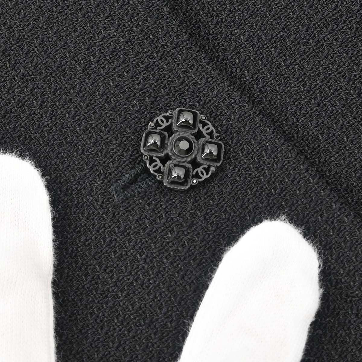 Chanel 2007 Single Breasted Jacket Black #38