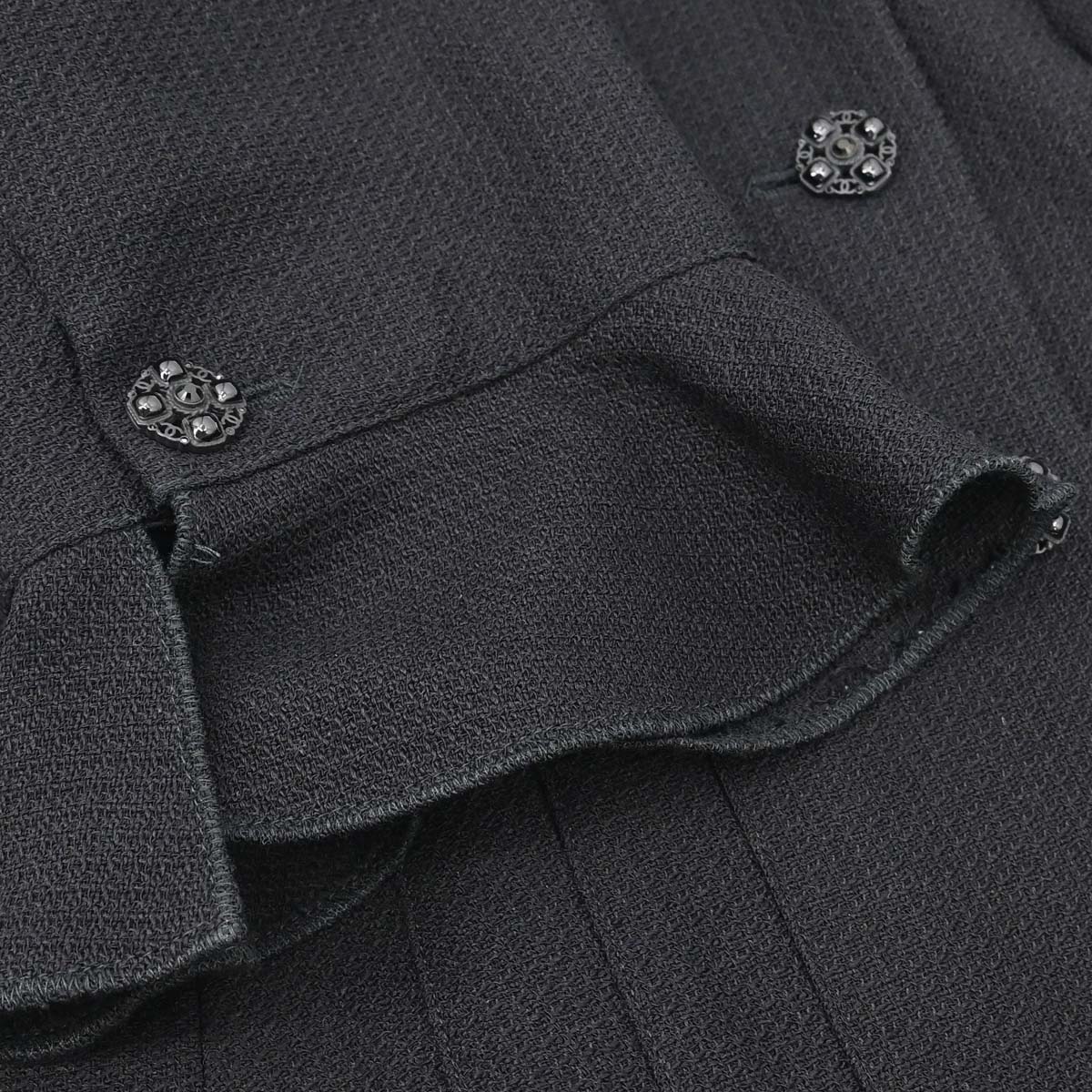 Chanel 2007 Single Breasted Jacket Black #38