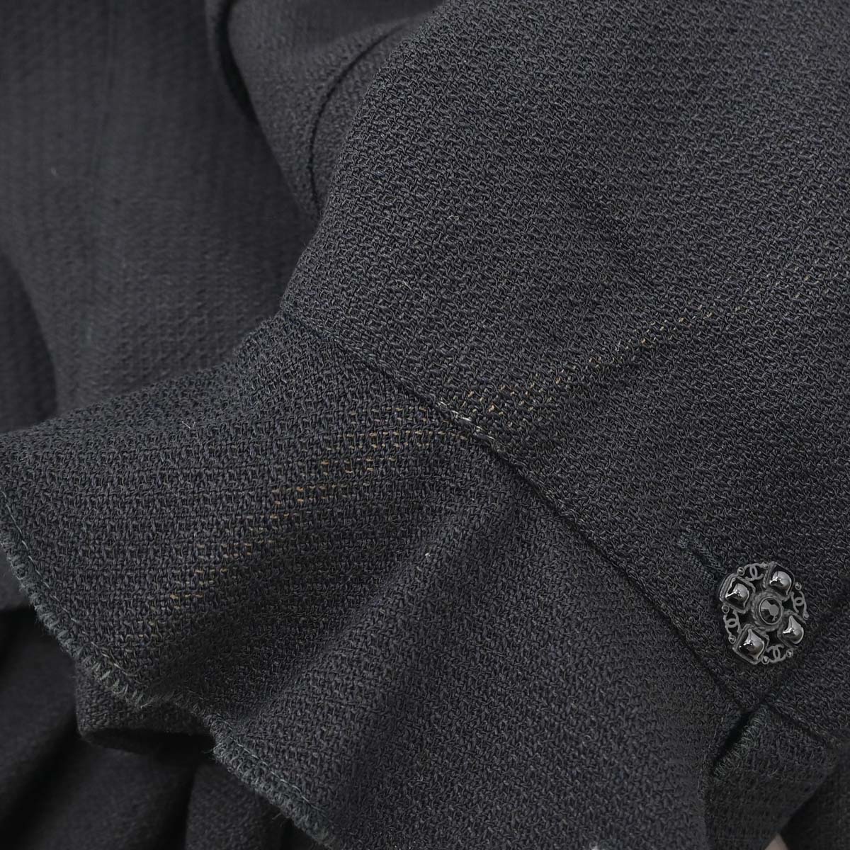 Chanel 2007 Single Breasted Jacket Black #38