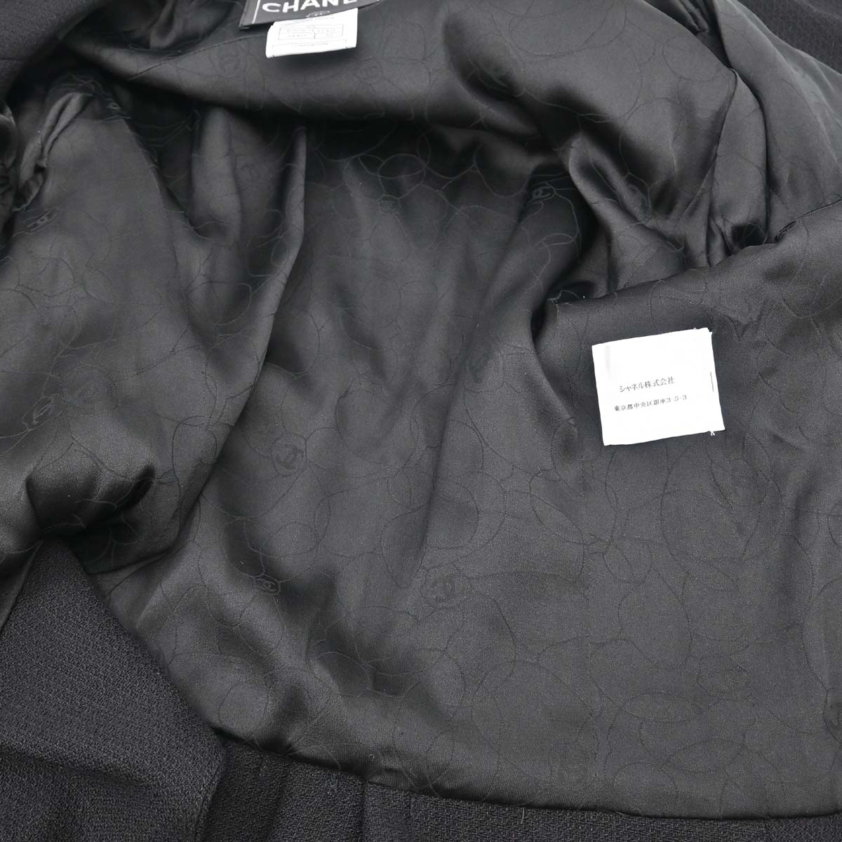 Chanel 2007 Single Breasted Jacket Black #38