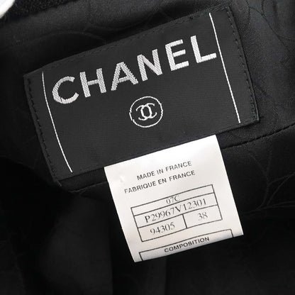 Chanel 2007 Single Breasted Jacket Black #38
