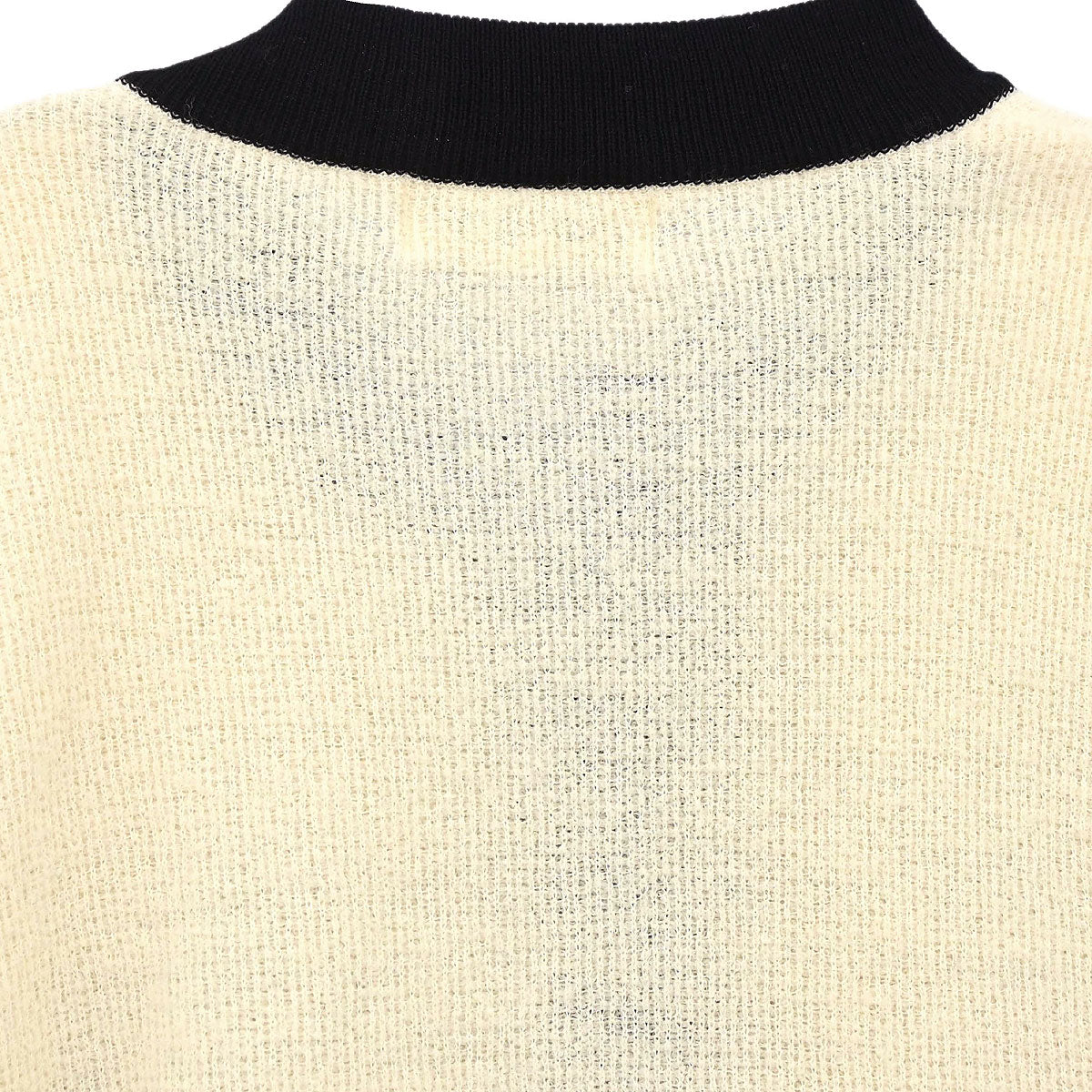 Yves Saint Laurent Setup Suit Knit Jacket Skirt Ivory #M #9