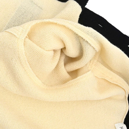 Yves Saint Laurent Setup Suit Knit Jacket Skirt Ivory #M #9