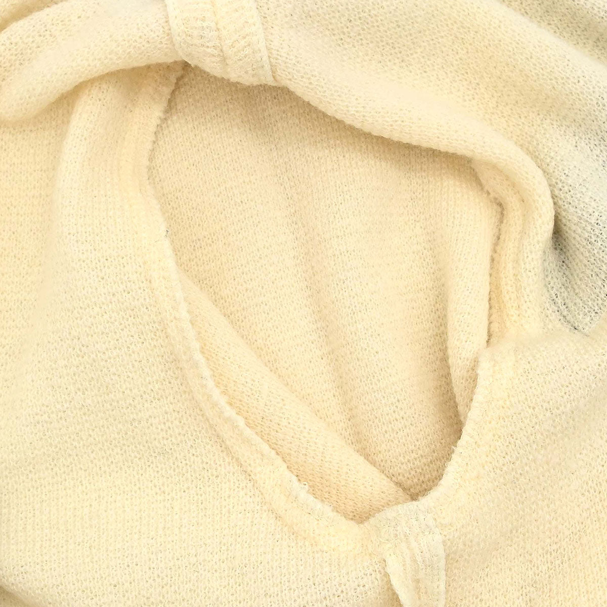 Yves Saint Laurent Setup Suit Knit Jacket Skirt Ivory #M #9