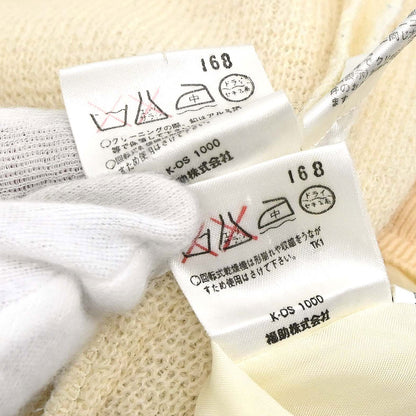 Yves Saint Laurent Setup Suit Knit Jacket Skirt Ivory #M #9