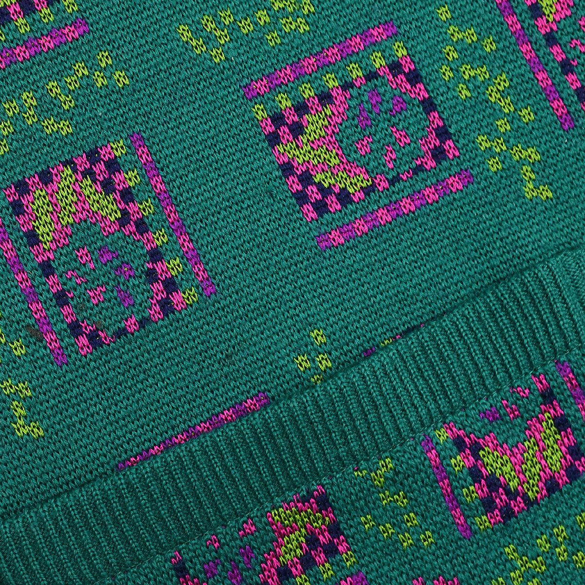 Yves Saint Laurent Setup Suit Cardigan Skirt Green #L #36–38