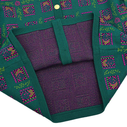 Yves Saint Laurent Setup Suit Cardigan Skirt Green #L #36–38