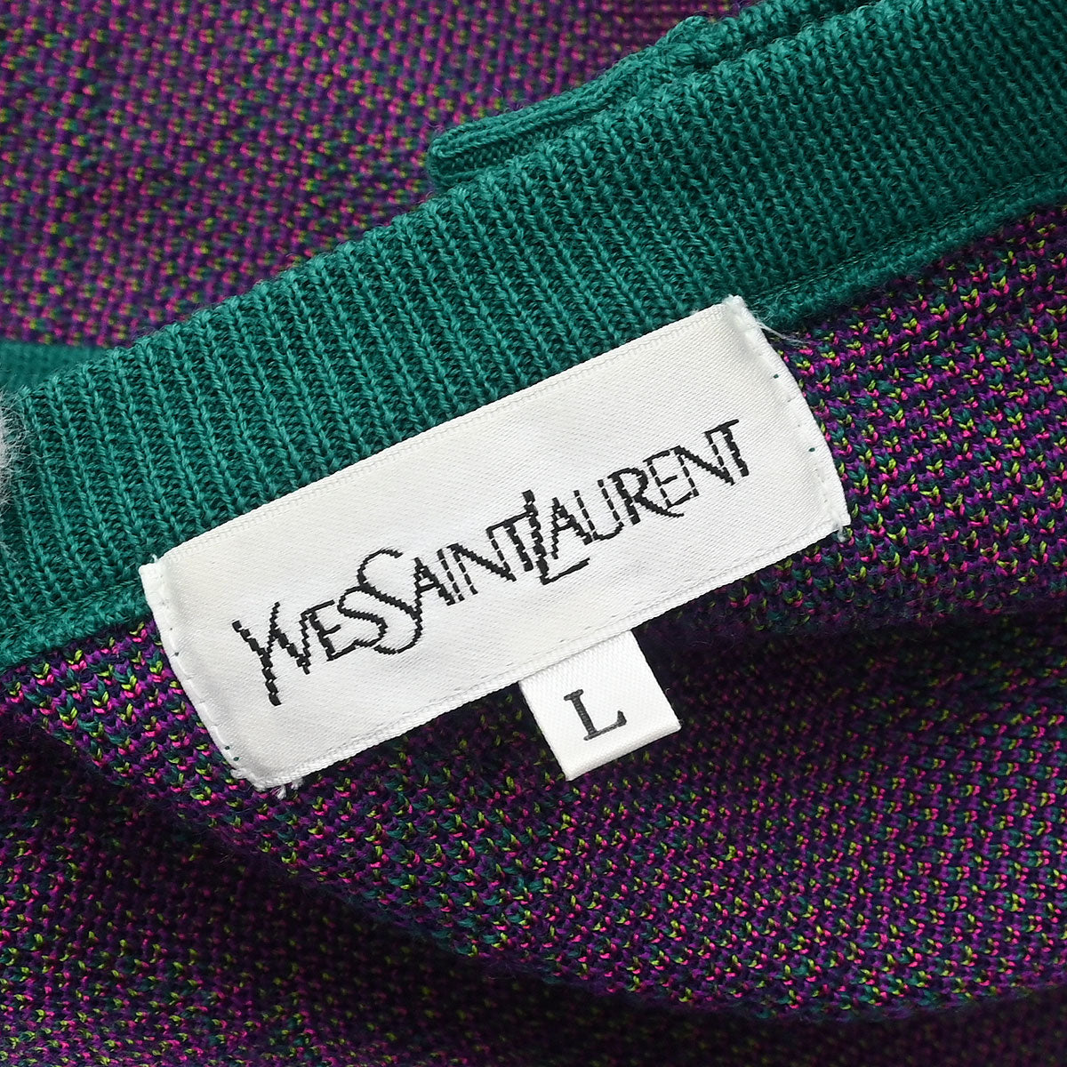 Yves Saint Laurent Setup Suit Cardigan Skirt Green #L #36–38