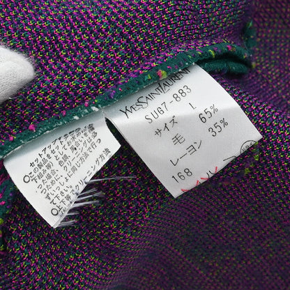Yves Saint Laurent Setup Suit Cardigan Skirt Green #L #36–38
