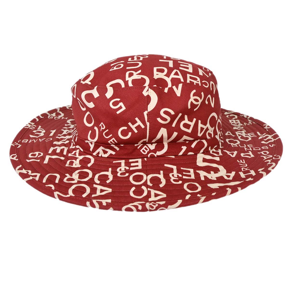 Chanel By Sea Hat Red #58 Small Good