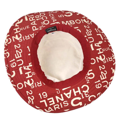 Chanel By Sea Hat Red #58 Small Good