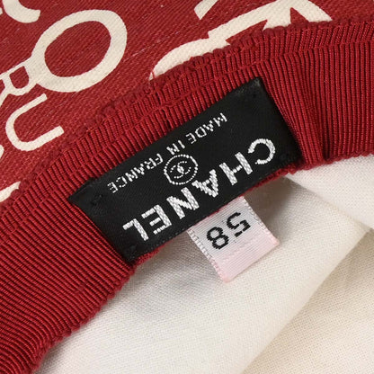 Chanel By Sea Hat Red #58 Small Good
