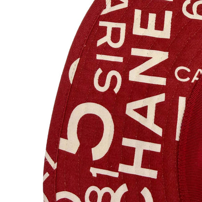 Chanel By Sea Hat Red #58 Small Good