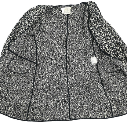 Chanel 1994 Setup Suit Jacket Dress Tweed Black #42