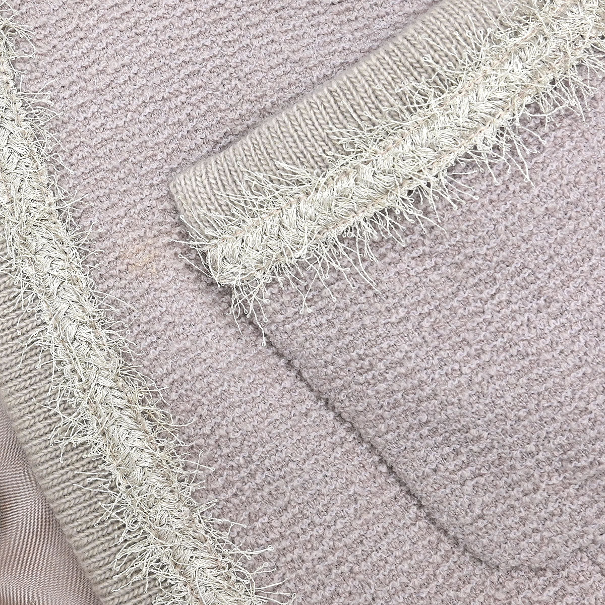 Chanel Single Breasted Collarless Tweed Jacket Pink #36