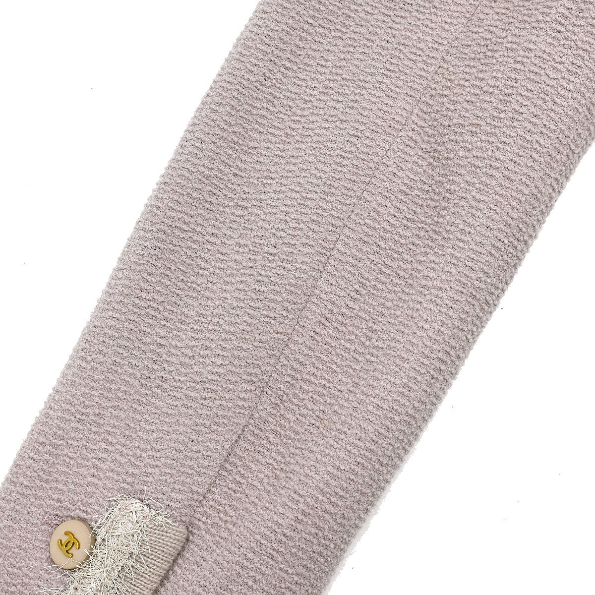 Chanel Single Breasted Collarless Tweed Jacket Pink #36