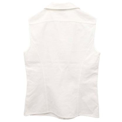 Chanel Sleeveless Vest Top White
