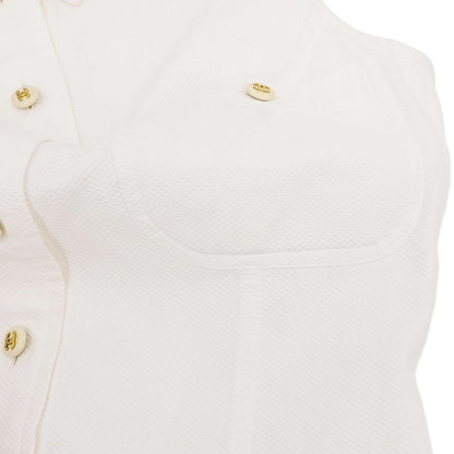 Chanel Sleeveless Vest Top White