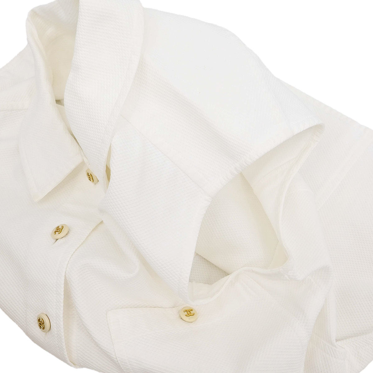 Chanel Sleeveless Vest Top White