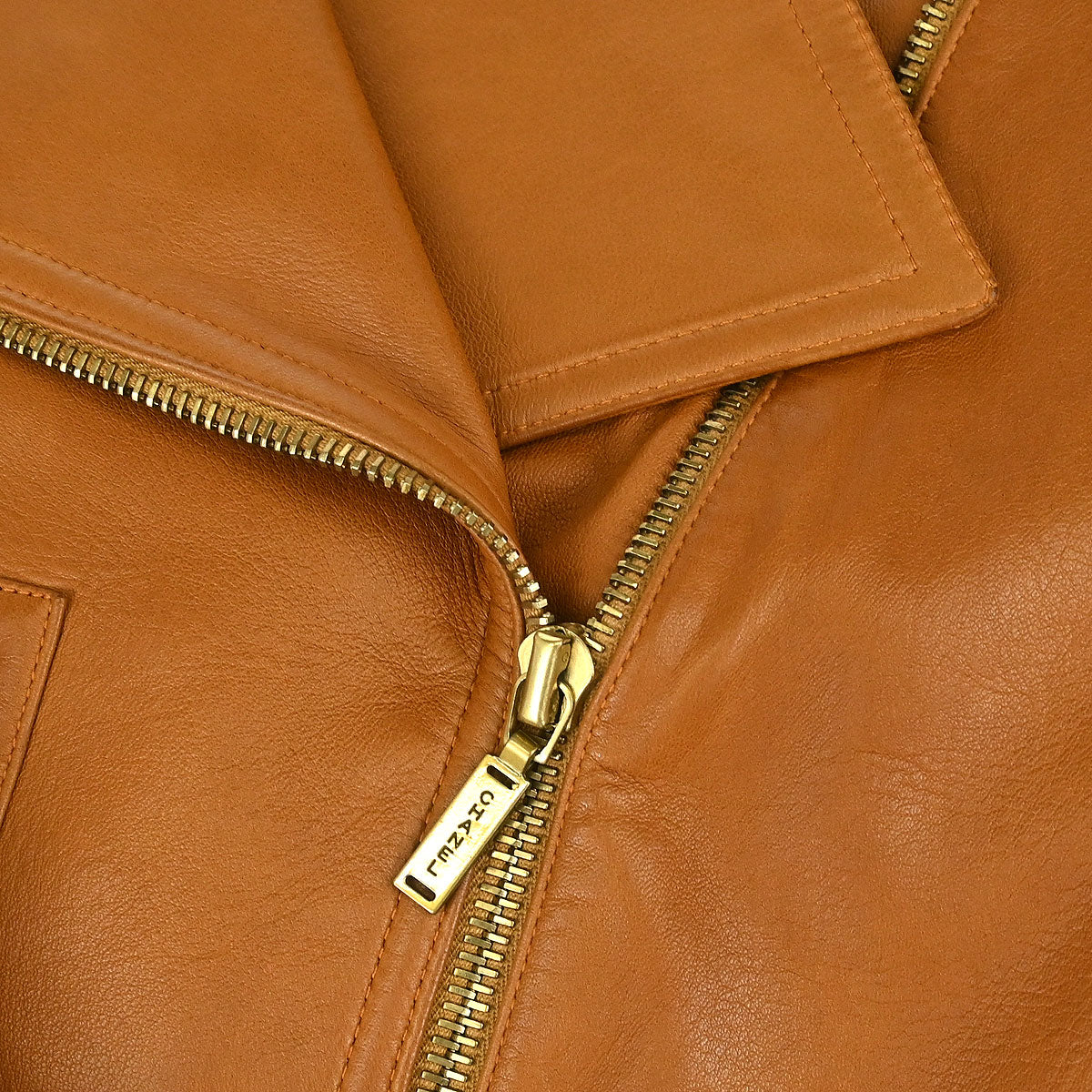 Chanel 2001 Biker Zip Up Jacket Brown #40