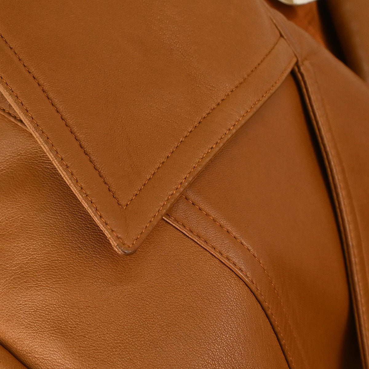 Chanel 2001 Biker Zip Up Jacket Brown #40