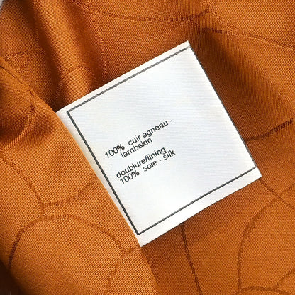 Chanel 2001 Biker Zip Up Jacket Brown #40