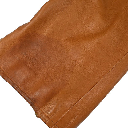 Chanel 2001 Biker Zip Up Jacket Brown #40