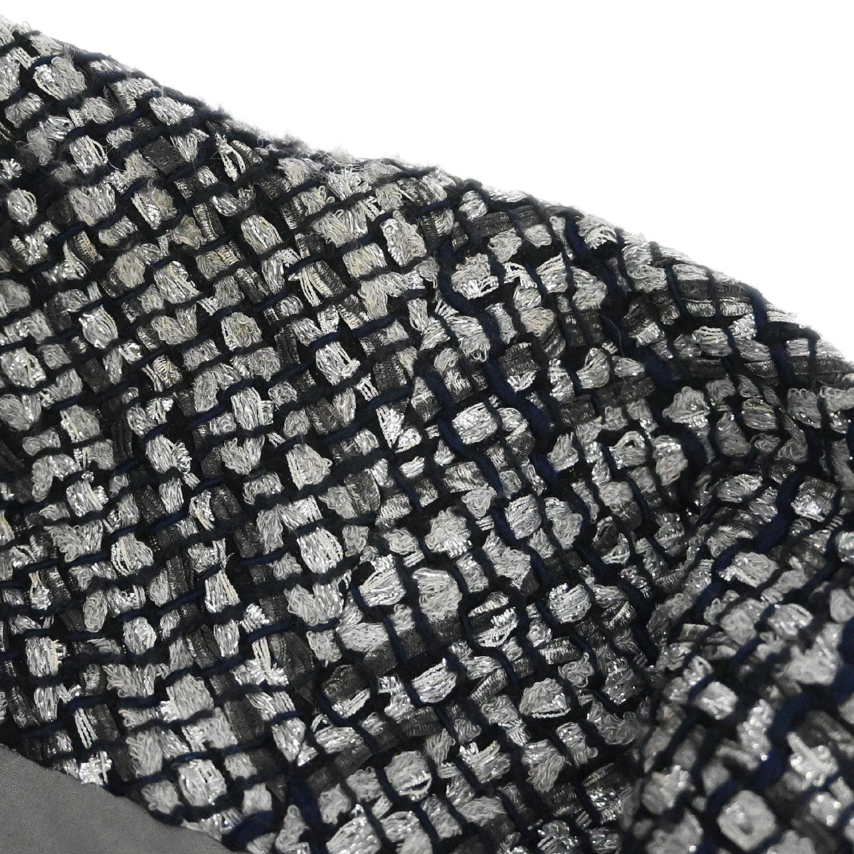 Chanel 2018-2019 Single Breasted Tweed Jacket Gray #44