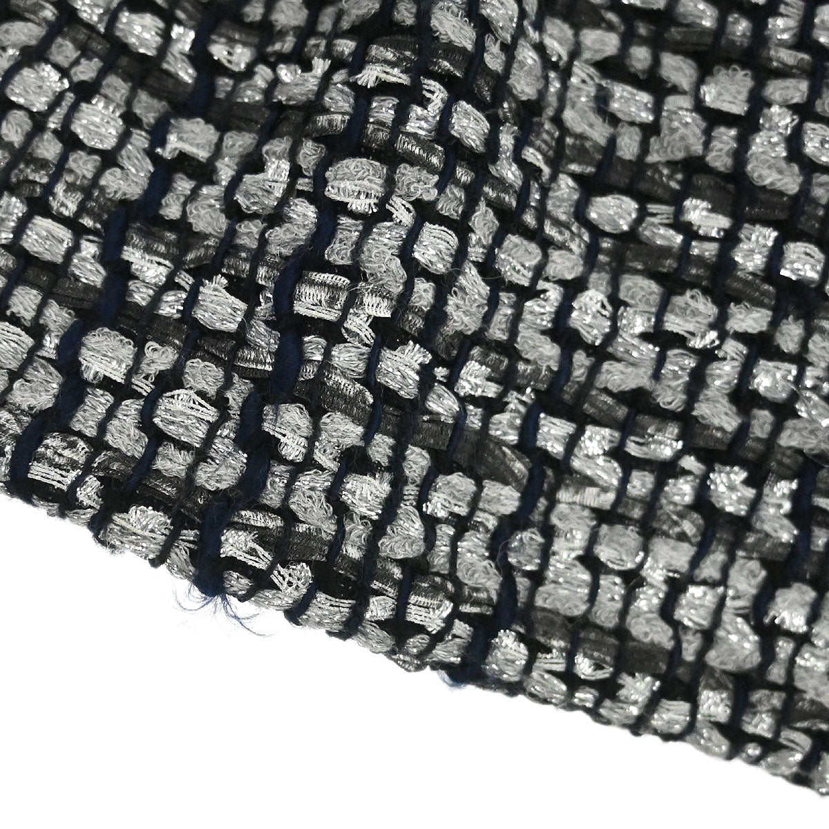 Chanel 2018-2019 Single Breasted Tweed Jacket Gray #44