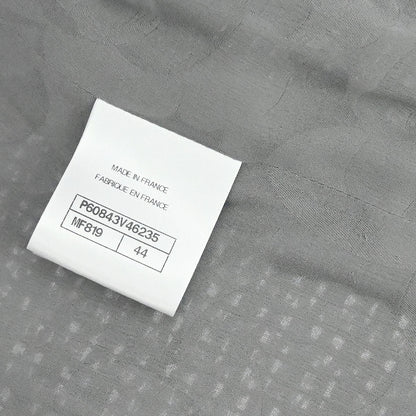 Chanel 2018-2019 Single Breasted Tweed Jacket Gray #44