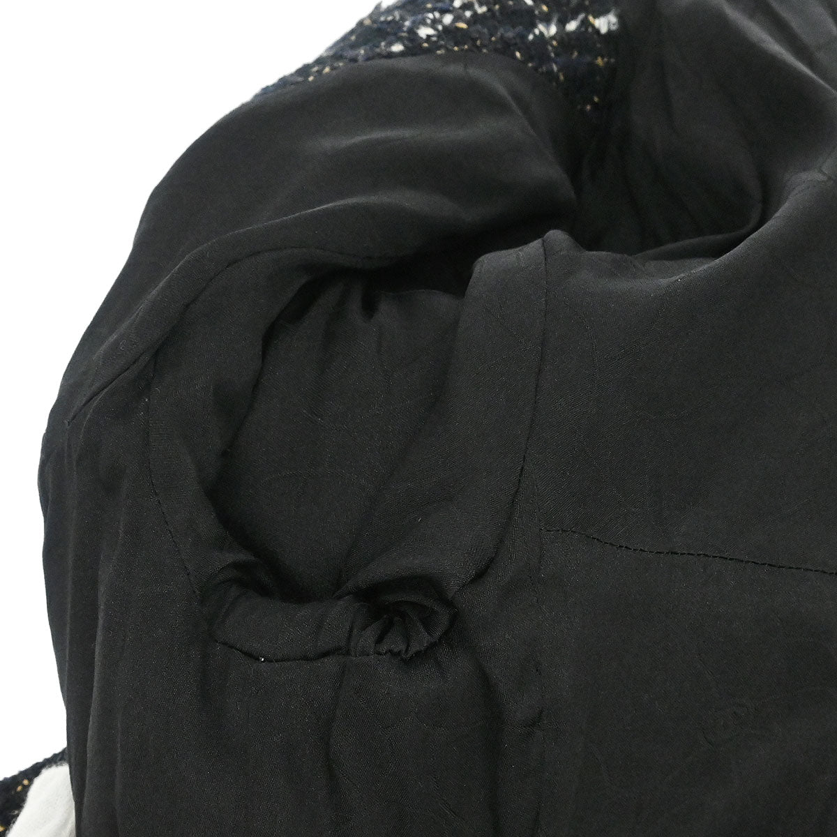 Chanel 2006 Tweed Single Breasted Jacket Black #36