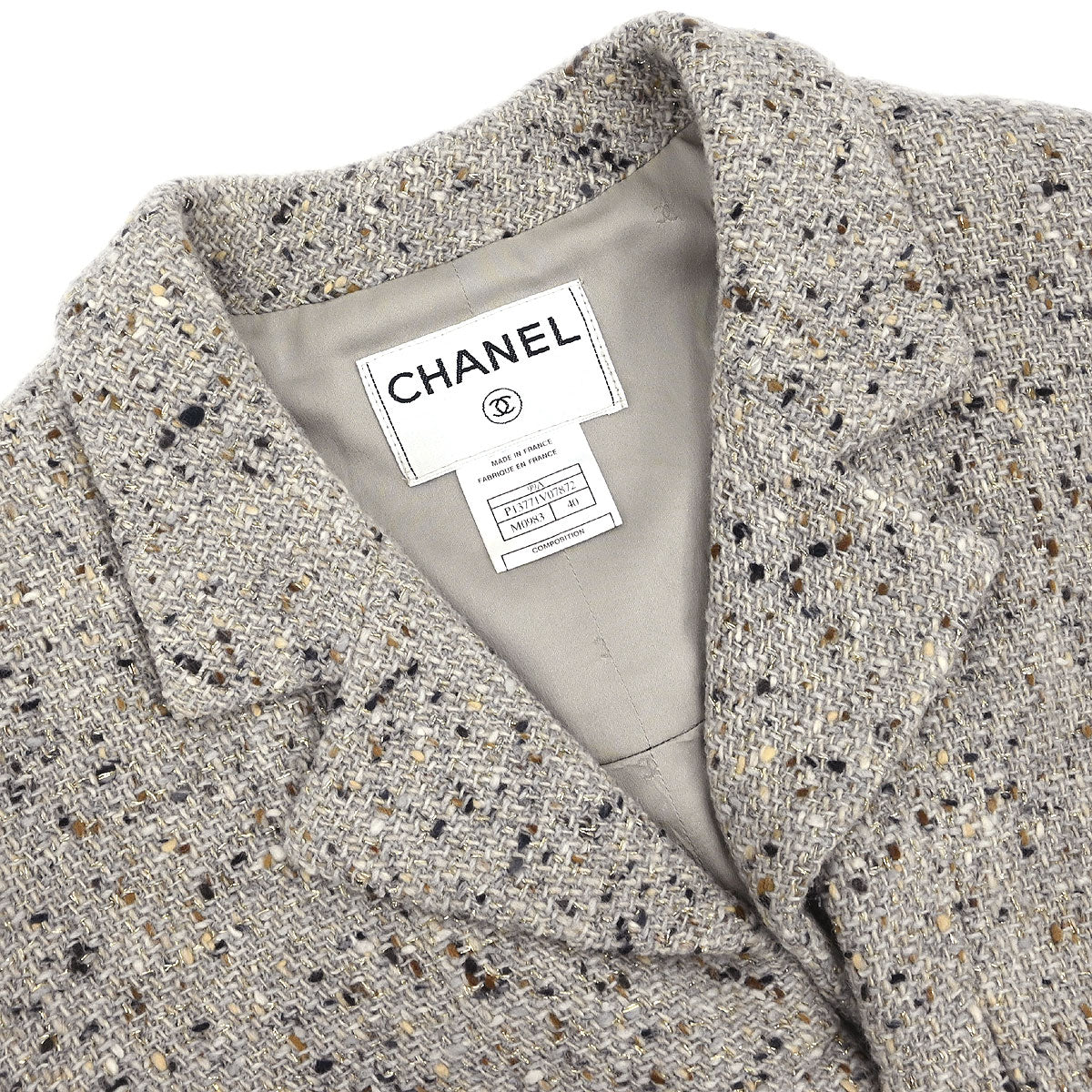 Chanel 1999 Single Breasted Jacket Gray #40
