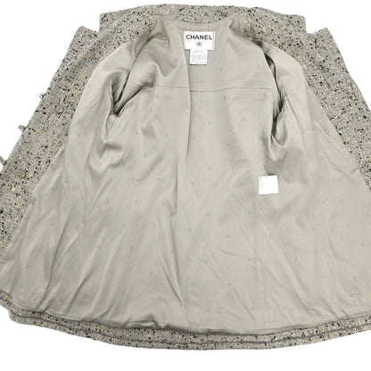 Chanel 1999 Single Breasted Jacket Gray #40