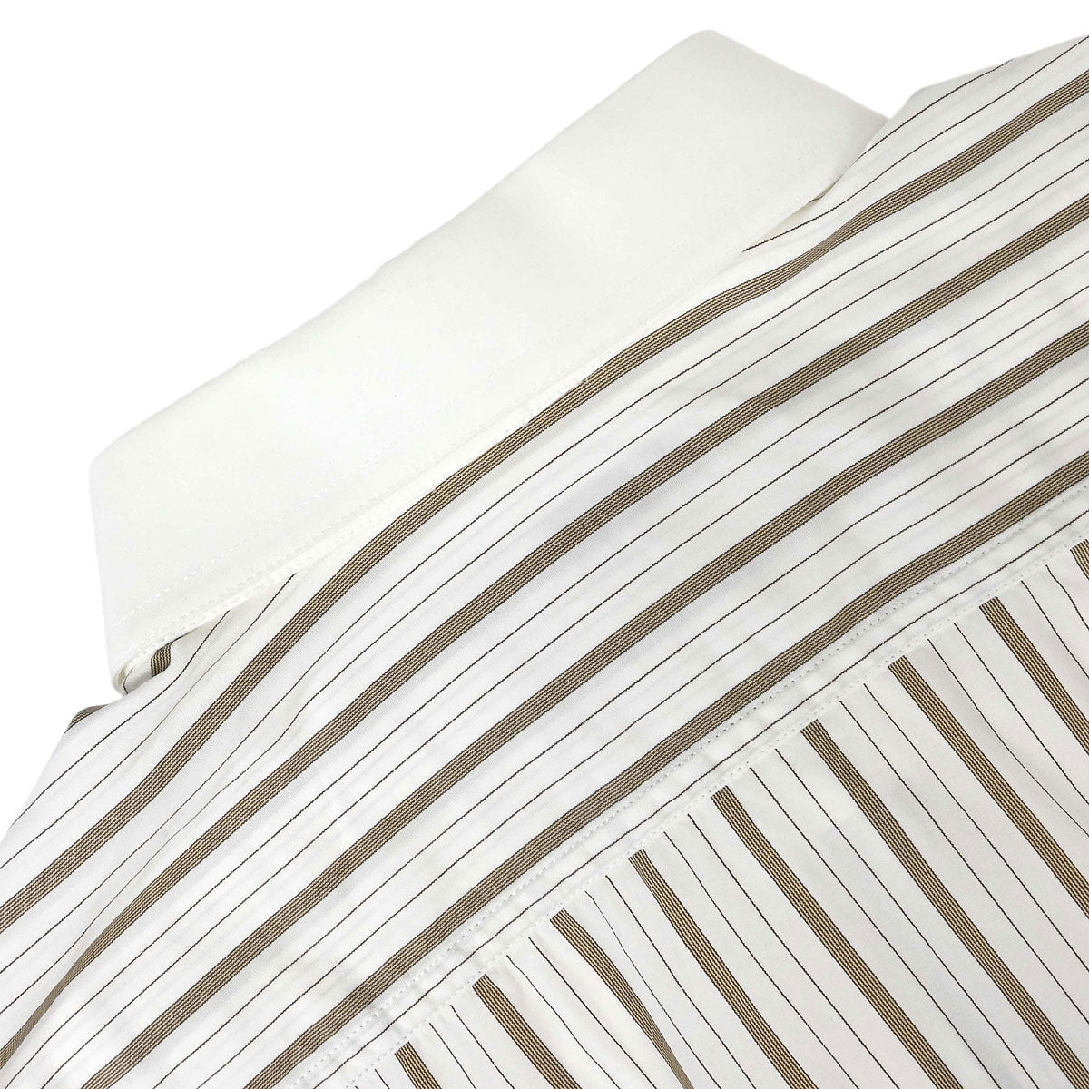 Chanel Striped Blouse Shirt White #38