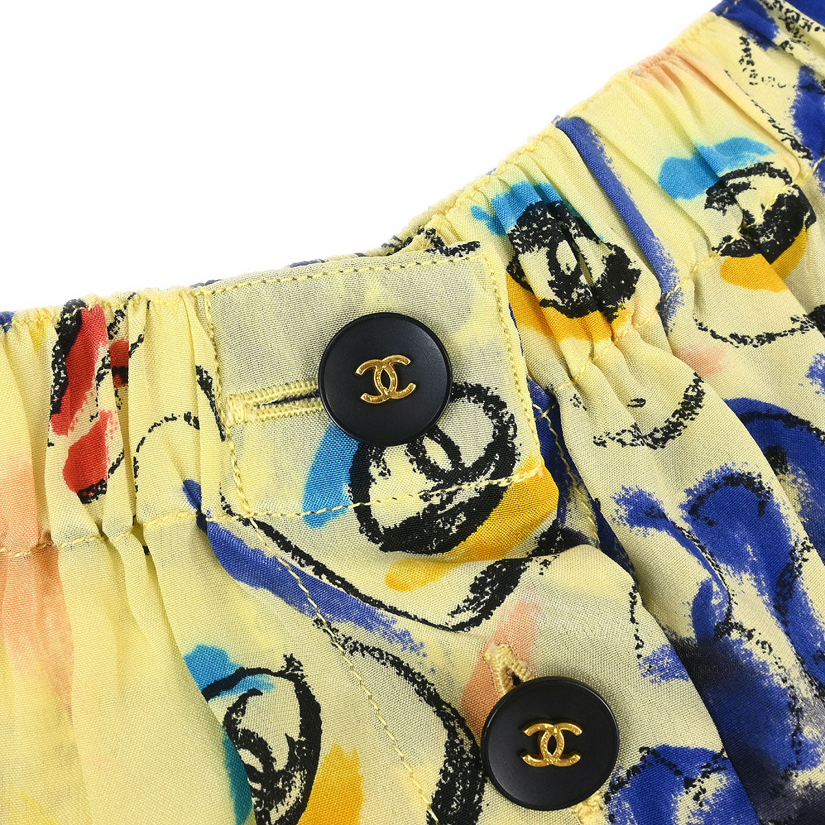 Chanel Mademoiselle Short Pants Yellow #38