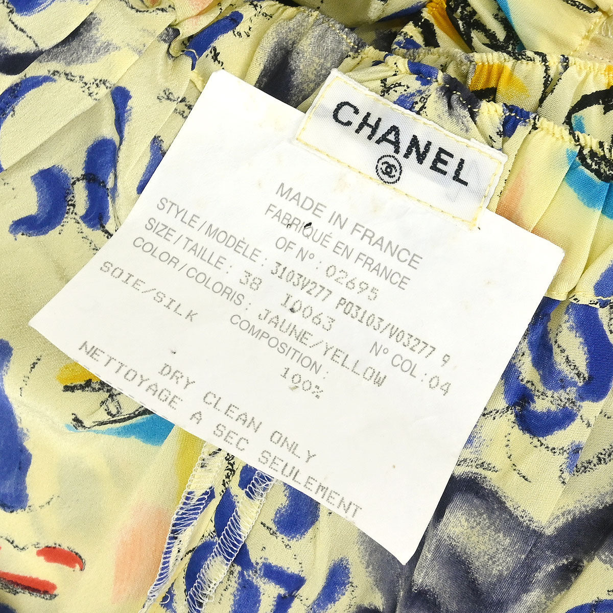Chanel Mademoiselle Short Pants Yellow #38