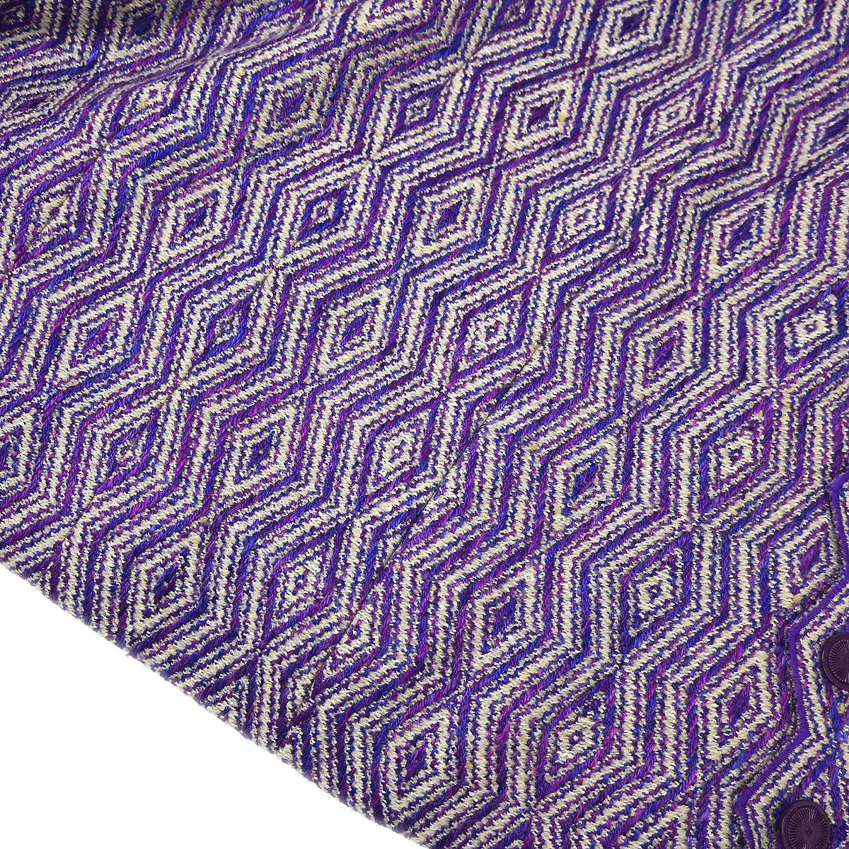 Chanel 2001 Collarless Jacket Purple #40