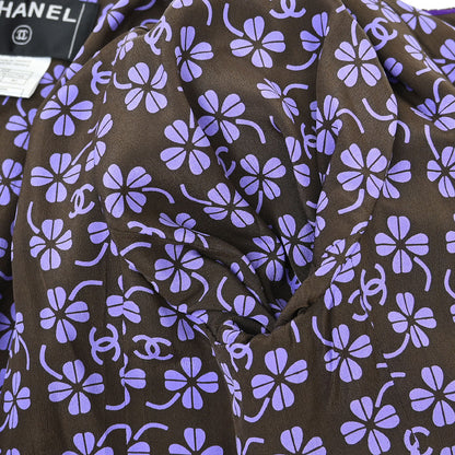 Chanel 2001 Collarless Jacket Purple #40