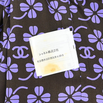Chanel 2001 Collarless Jacket Purple #40