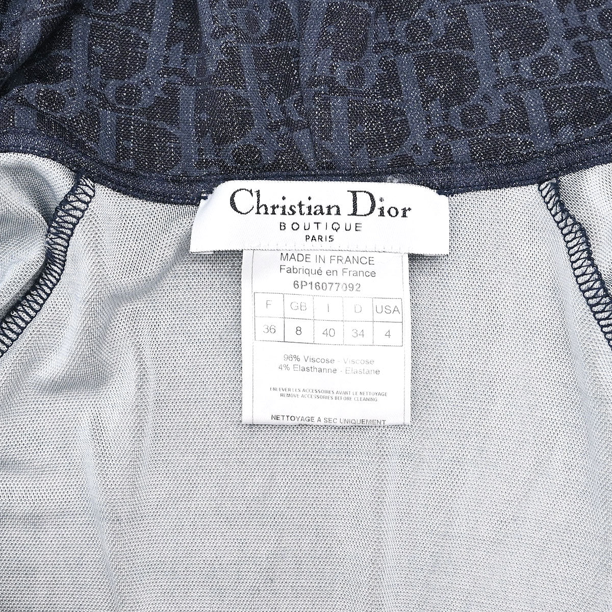 Christian Dior 2006 Zip Up Jacket Trotter Navy #36