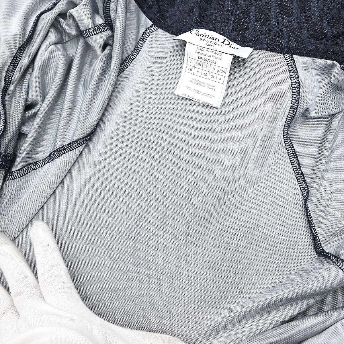 Christian Dior 2006 Zip Up Jacket Trotter Navy #36