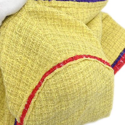 Chanel 2006 Collarless Jacket Tweed Yellow #38