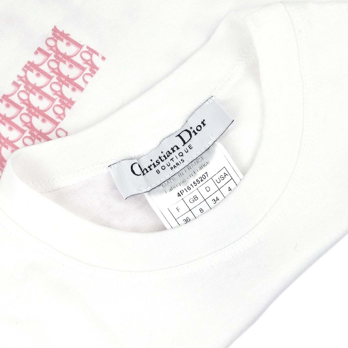 Christian Dior 2004 Short Sleeve T-shirt Top White #36