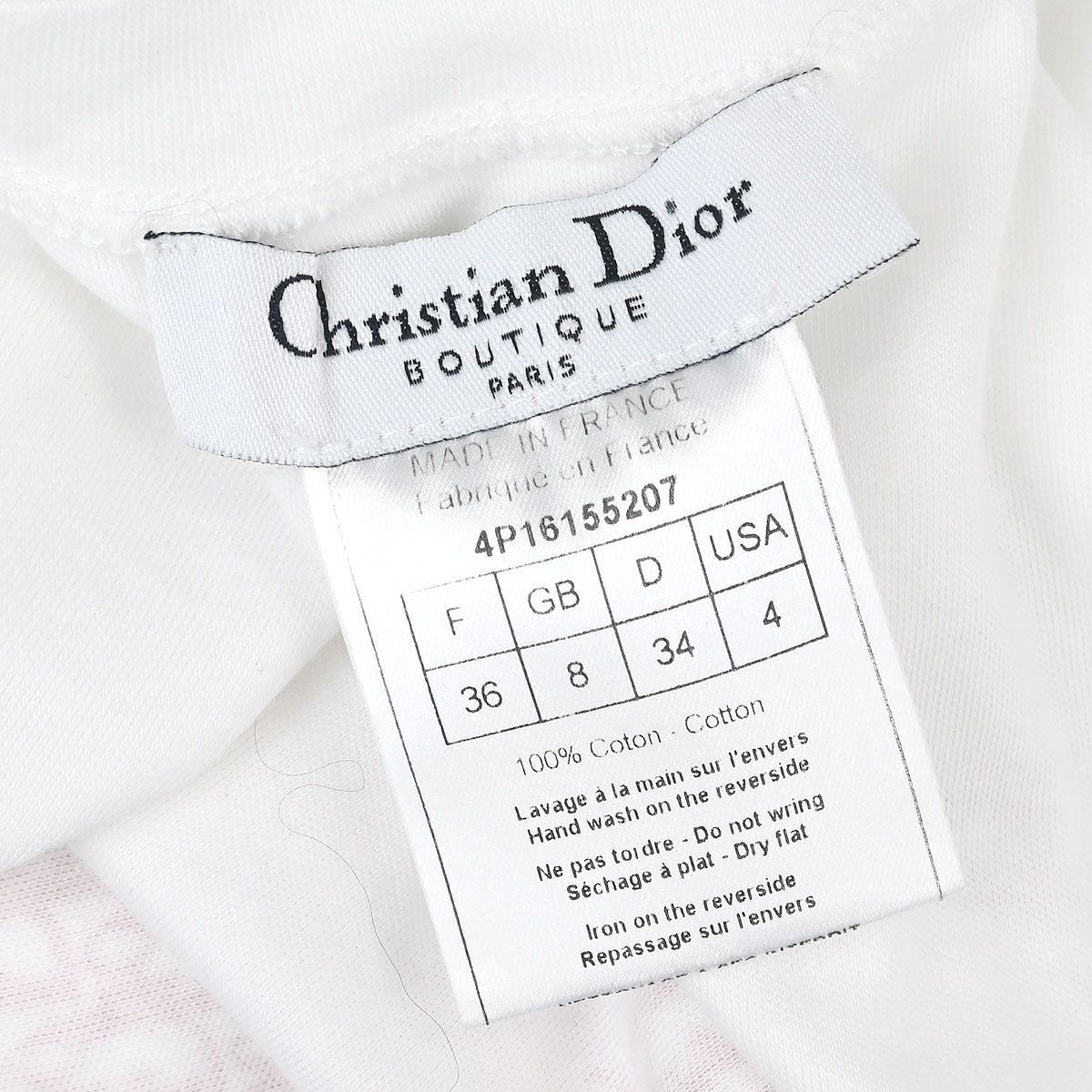 Christian Dior 2004 Short Sleeve T-shirt Top White #36