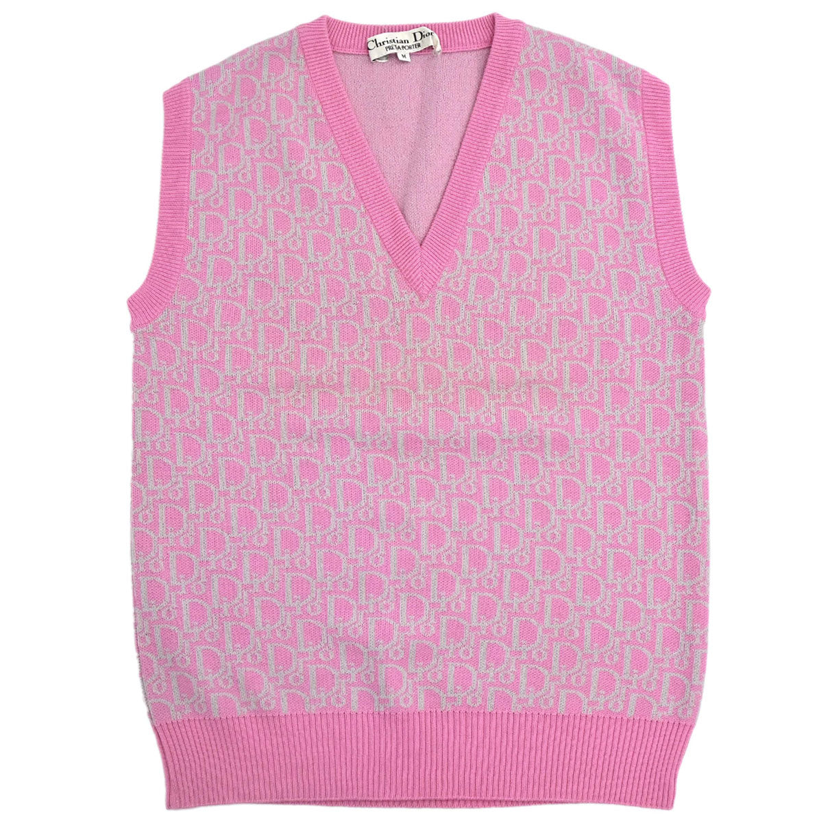 Christian Dior Vest Sweater Trotter Pink #M