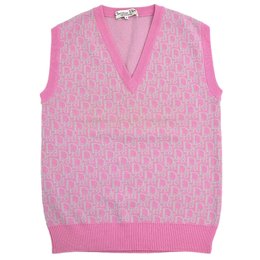 Christian Dior Vest Sweater Trotter Pink #M
