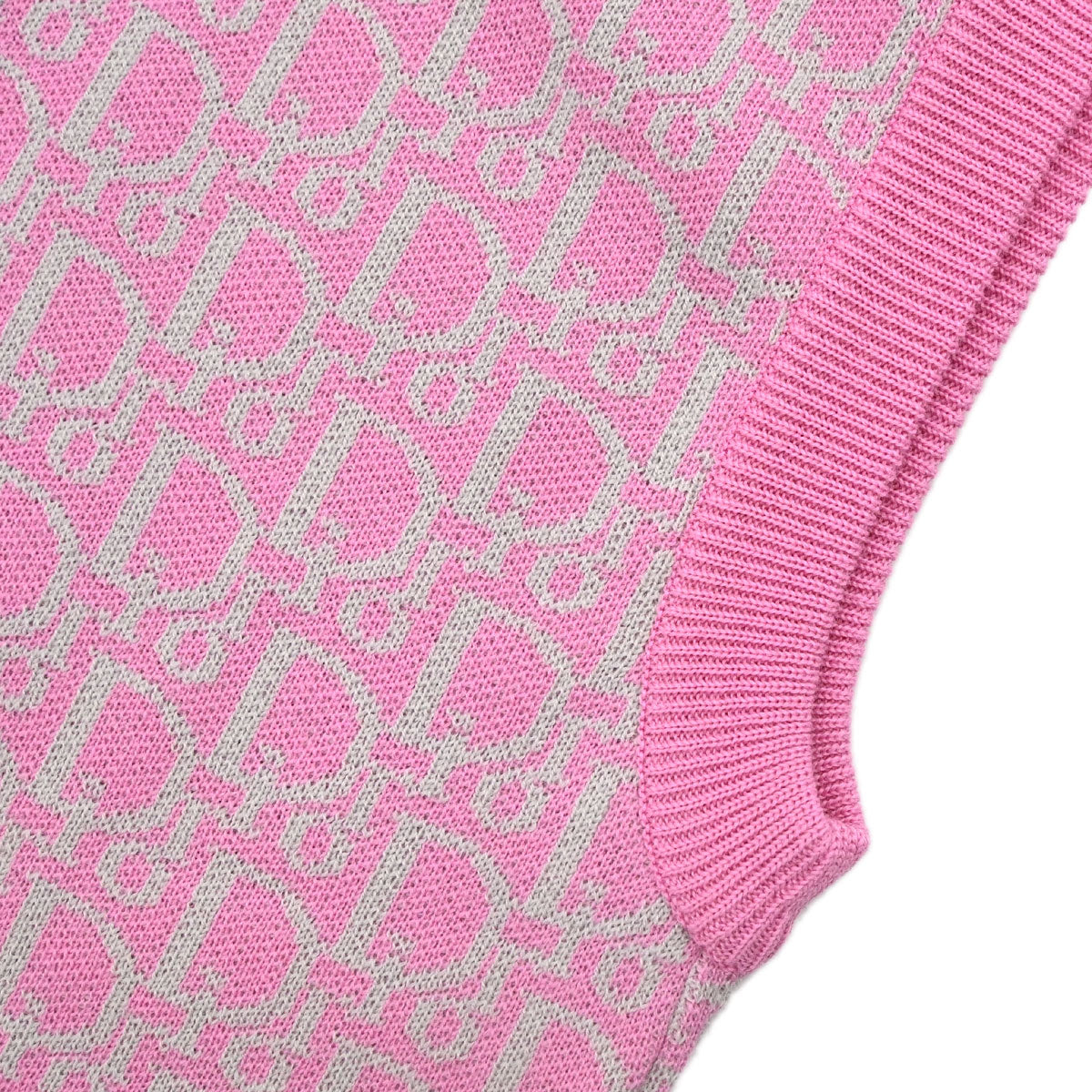 Christian Dior Vest Sweater Trotter Pink #M