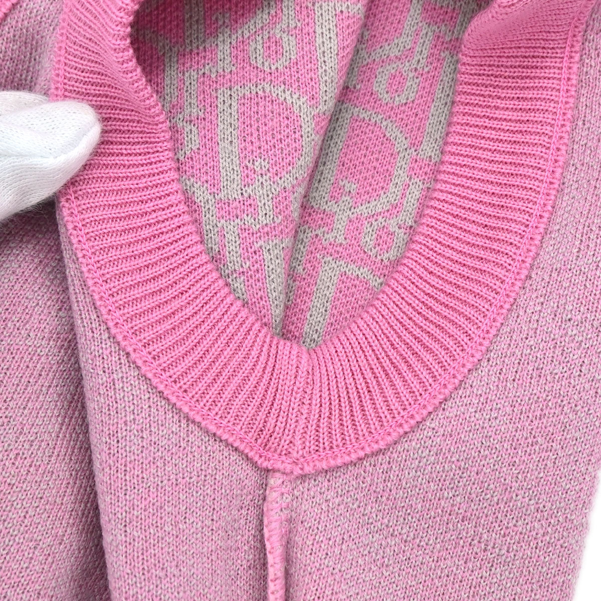 Christian Dior Vest Sweater Trotter Pink #M