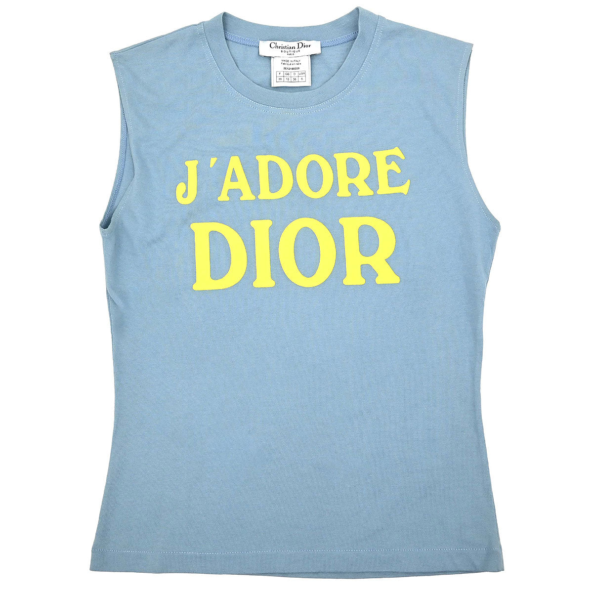 Christian Dior 2002 Sleeveless Tank Top Black #38