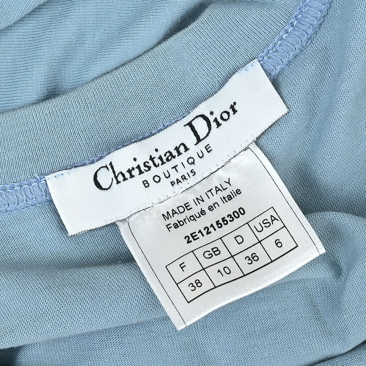 Christian Dior 2002 Sleeveless Tank Top Black #38